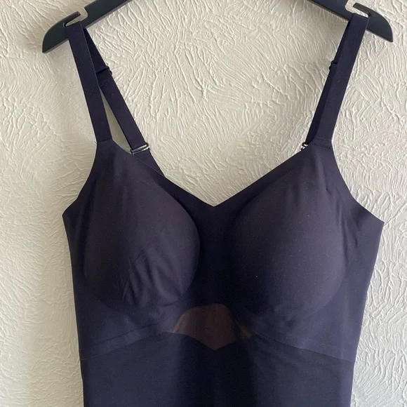 NEW Honeylove SuperPower Mid Thigh Short Bodysuit, Black Runway Size XL - Picture 9 of 15